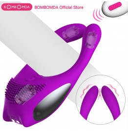 Vibrating Penis Ring Sex Toys For Men Re...