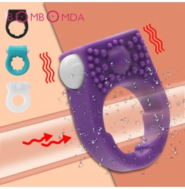 Vibrating Penis Ring For Men Clitoris Co...