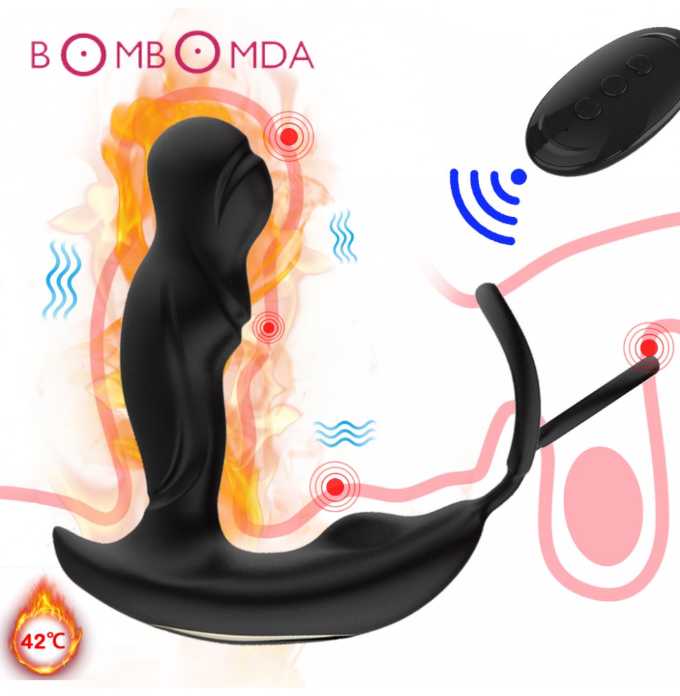 Wireless Remote Control Prostate Massager Vibrator for Men Adult Silicone Anal Plug Sex Toys, Gay Couples
